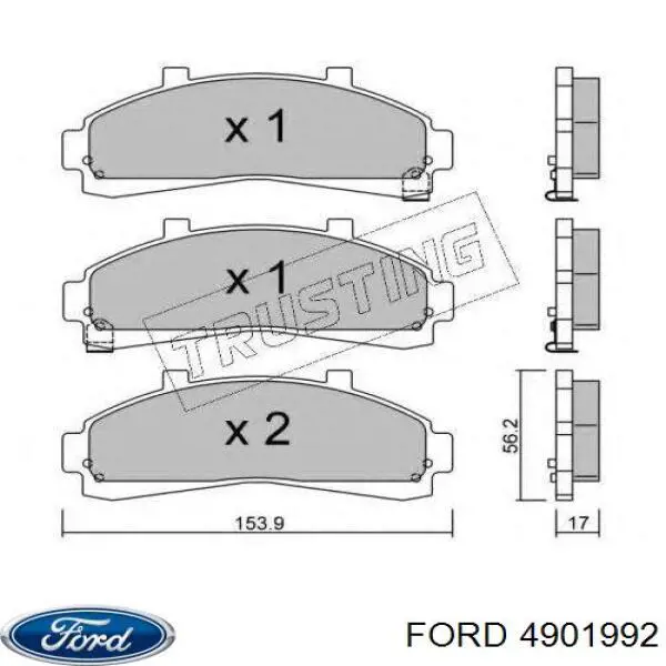 Гальмівні колодки Ford 4901992 ціна, від 23.03 USD