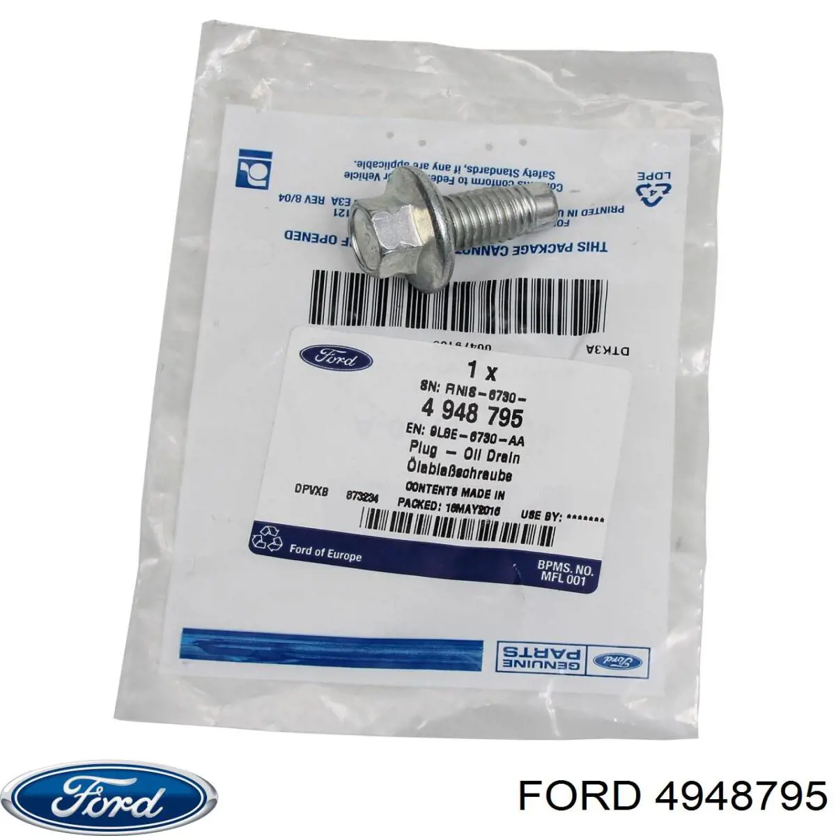 Пробка піддона двигуна Ford 4948795 ціна, від 6.41 USD