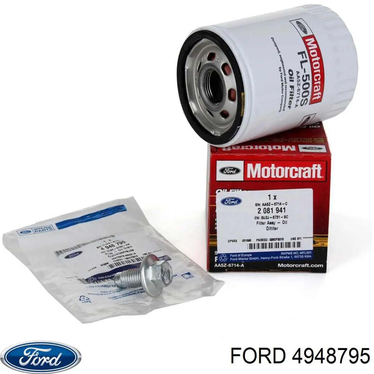 Купити 4948795 Ford Пробка піддона двигуна
