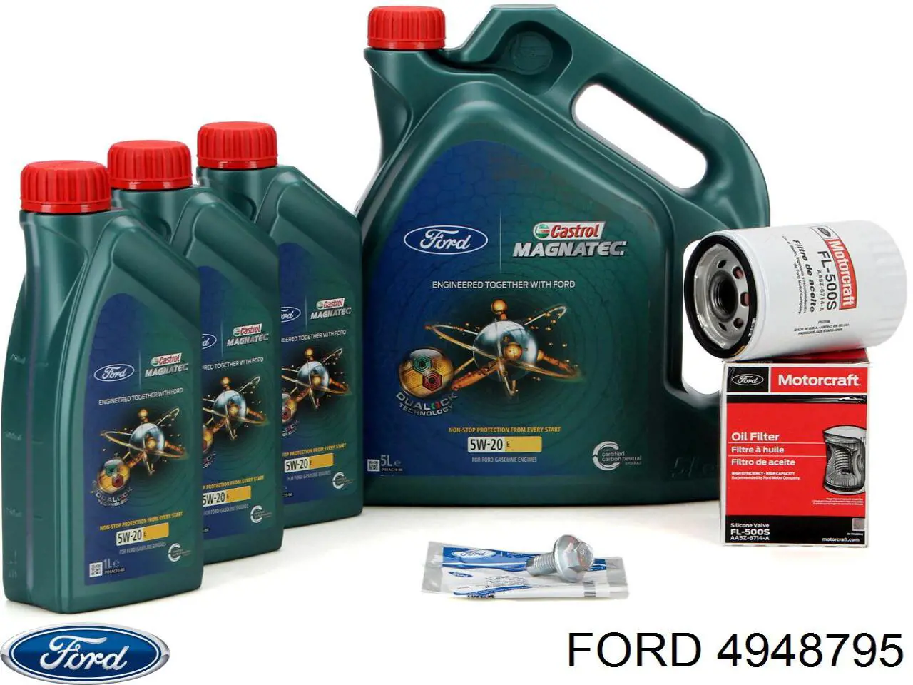 Пробка піддона двигуна 4948795 Ford