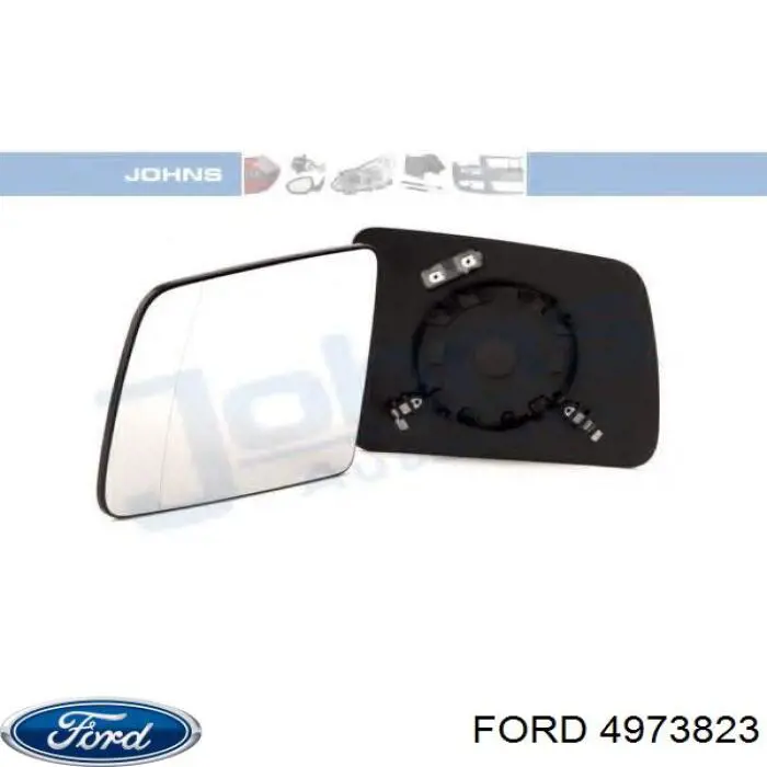 Дзеркальний елемент лівого дзеркала заднього виду Ford 4973823 ціна, від 10.12 USD