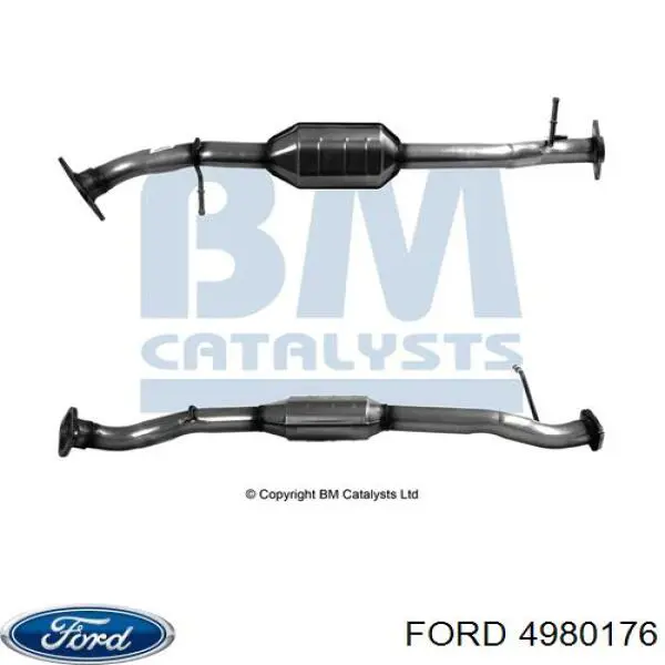 Конвертор-каталізатор (каталітичний нейтралізатор) Ford 4980176 ціна, від 112.61 USD