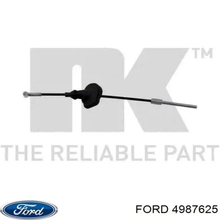 Трос стоянкового гальма передній Ford 4987625 ціна, від 4.57 USD
