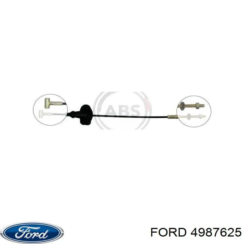 Трос ручного гальма передній Ford Connect TOURNEO (PU2) (Форд Коннект)