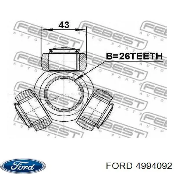 4994092 Ford піввісь (привід передня, права)