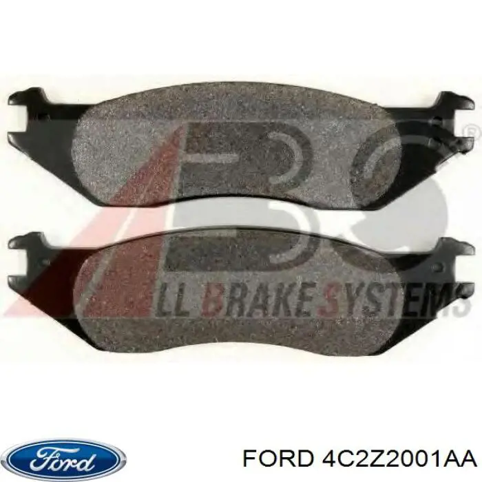 Гальмівні колодки Ford 4C2Z2001AA ціна, від 15.17 USD