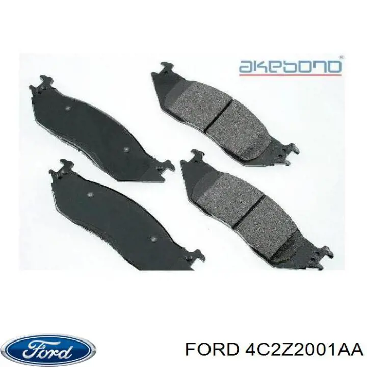 4C2Z2001AA Ford Передні гальмівні колодки