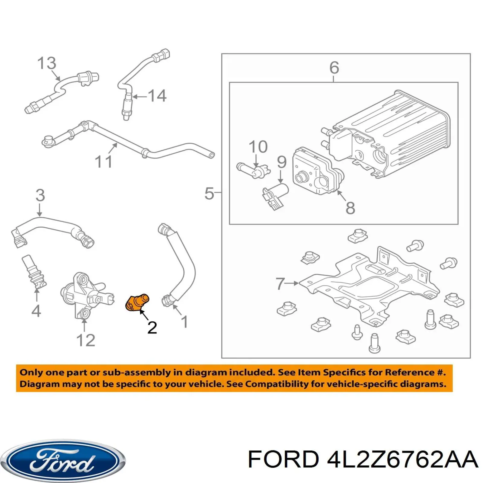 Купити 4L2Z6762AA Ford Клапан PCV вентиляції картера
