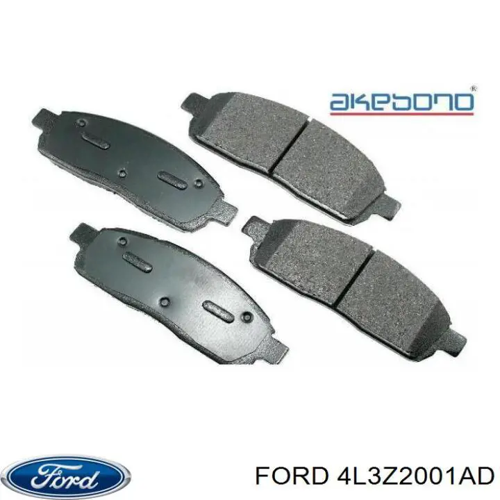 Купити 4L3Z2001AD Ford Колодки гальмівні передні, дискові