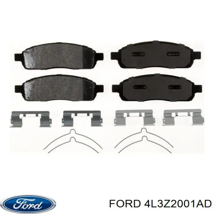 4L3Z2001AD Ford Передні гальмівні колодки