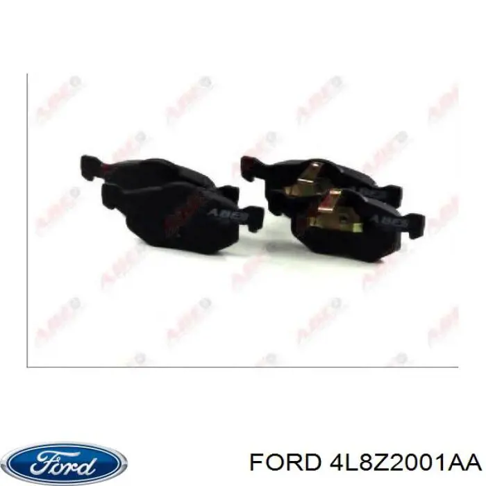 Купити 4L8Z2001AA Ford Колодки гальмівні передні, дискові
