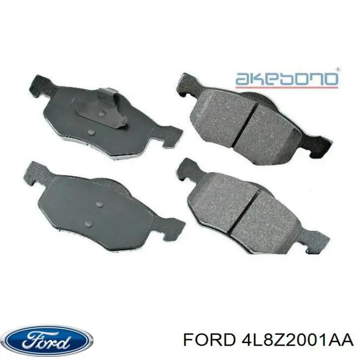 4L8Z2001AA Ford Передні гальмівні колодки