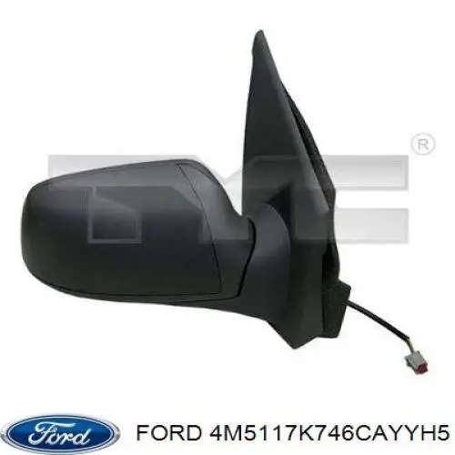 4M5117K746CAYYH5 Ford Накладка дзеркала заднього виду, права