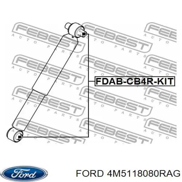 Амортизатор задній 4M5118080RAG Ford