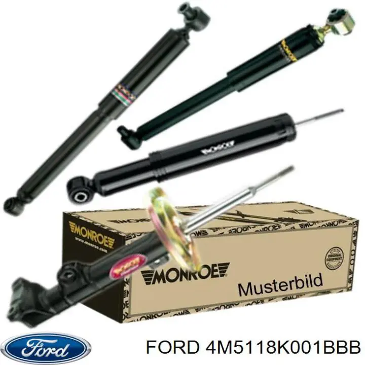 Амортизатора передній лівий 4M5118K001BBB Ford