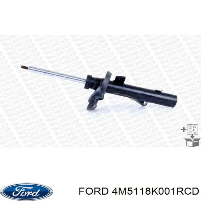Амортизатор передньої підвіски, лівий Ford 4M5118K001RCD ціна, від 41.23 USD