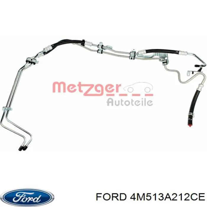 Купити 4M513A212CE Ford Шланг ГПК, високого тиску рейки керма