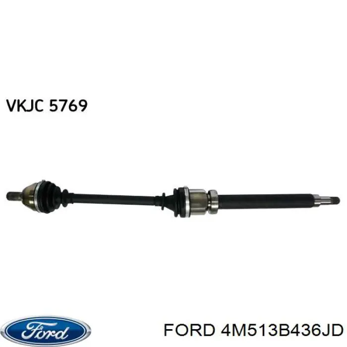 Піввісь передня, права Ford 4M513B436JD ціна, від 105.66 USD