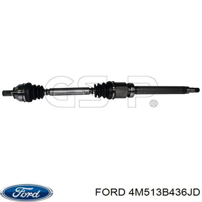 Купити 4M513B436JD Ford Піввісь права