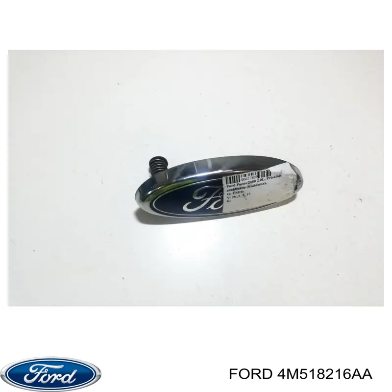 Емблема решітки радіатора 4M518216AA Ford