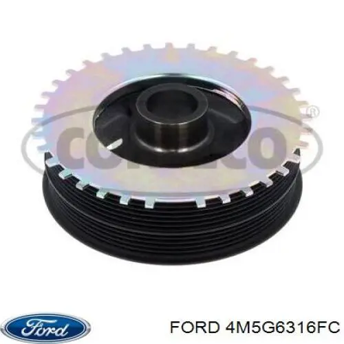 Купити 4M5G6316FC Ford Шків колінчастого вала