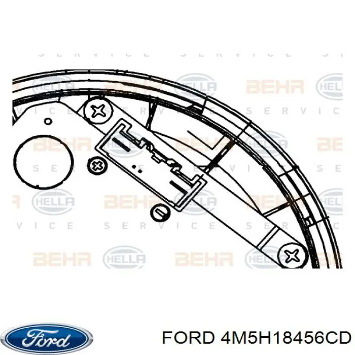 Двигун вентилятора пічки (обігрівача салону) Ford 4M5H18456CD ціна, від 299.56 USD