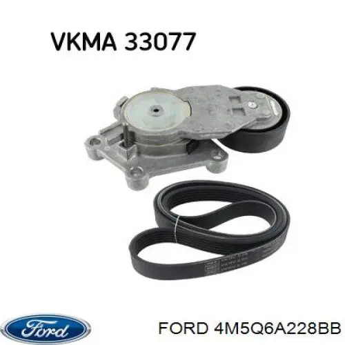 4M5Q6A228BB Ford Натяжна планка поліклинового ременя