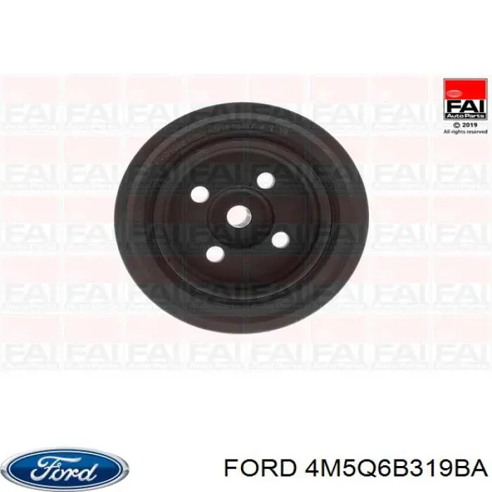 Купити 4M5Q6B319BA Ford Шків колінчастого вала
