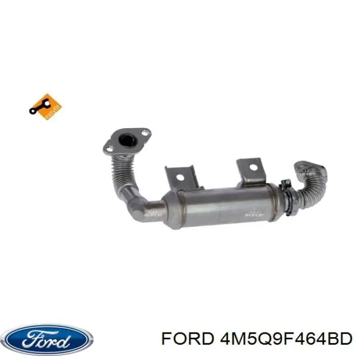 Радіатор системи EGR рециркуляції вихлопних газів 1354769 Ford