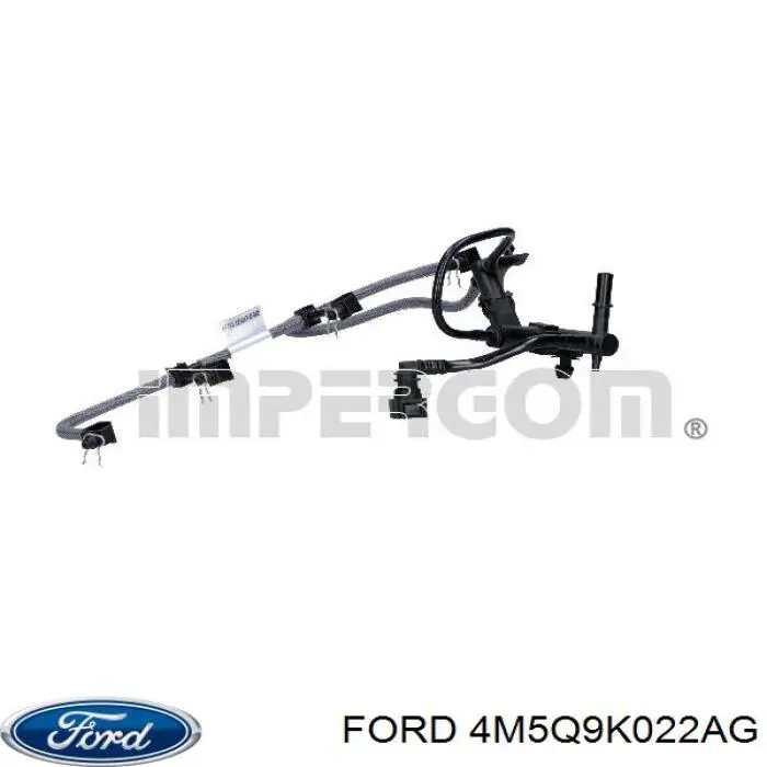 4M5Q9K022AG Ford Трубка паливна, зворотня від форсунок