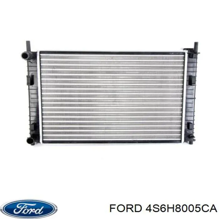 Радіатор охолодження двигуна 4S6H8005CA Ford