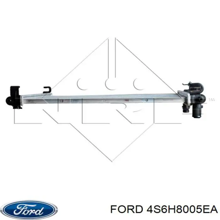 Радіатор охолодження двигуна 4S6H8005EA Ford