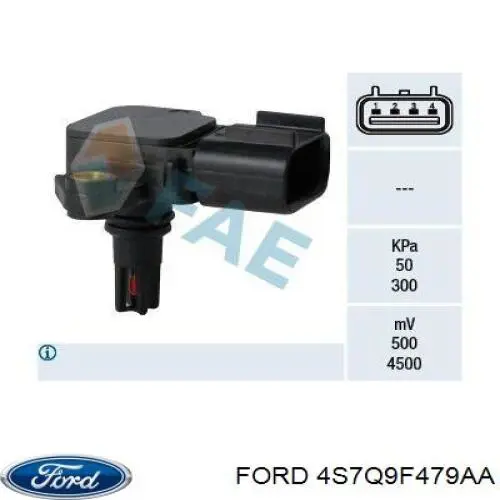 MAP сенсор Ford 4S7Q9F479AA ціна, від 30.30 USD