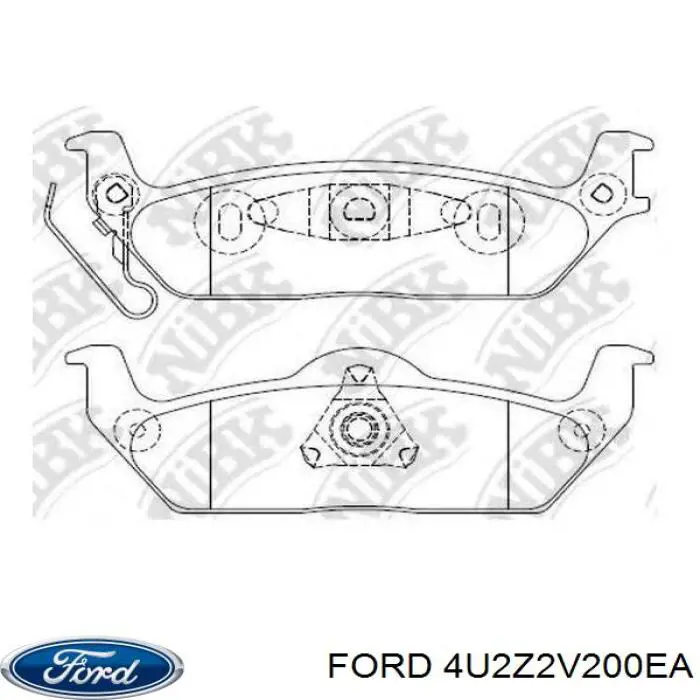 Купити BR1012C Ford Задні колодки