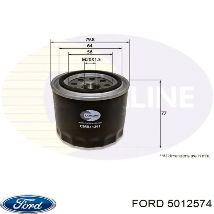 Масляний фільтр двигуна Ford 5012574 ціна, від 5.26 USD