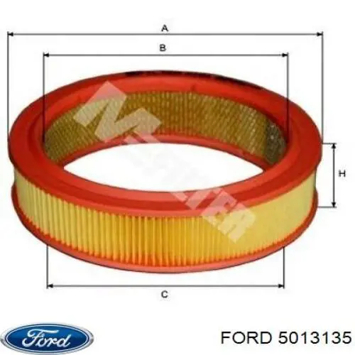 5013135 Ford Повітряний фільтр двигуна