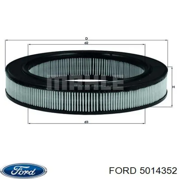 5014352 Ford фільтр повітряний