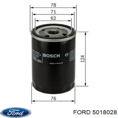5018028 Ford фільтр масляний