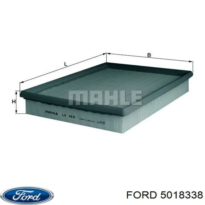 Елемент повітряного фільтра Ford 5018338 ціна, від 90.16 USD