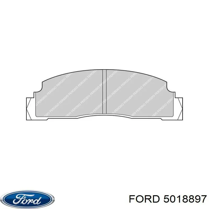5018897 Ford колодки гальмівні передні, дискові