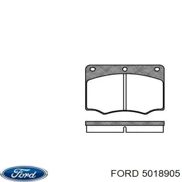 Купити 5018905 Ford Колодки гальмівні передні, дискові