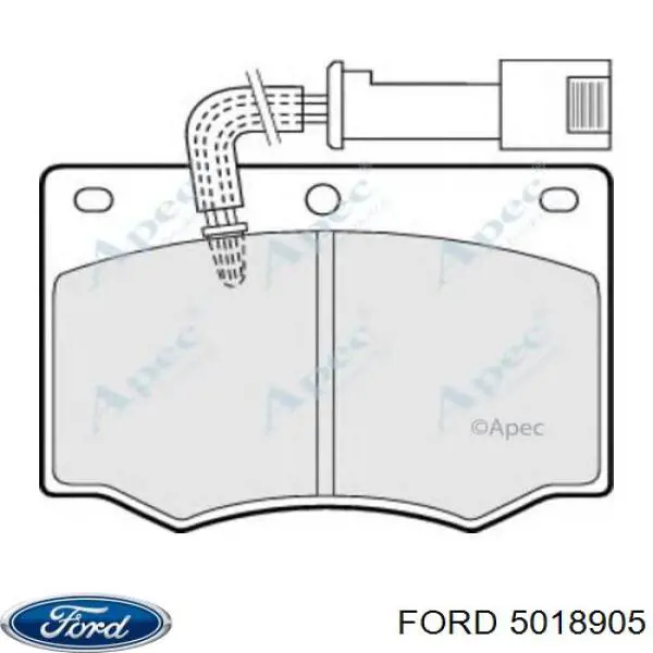 5018905 Ford колодки гальмівні передні, дискові