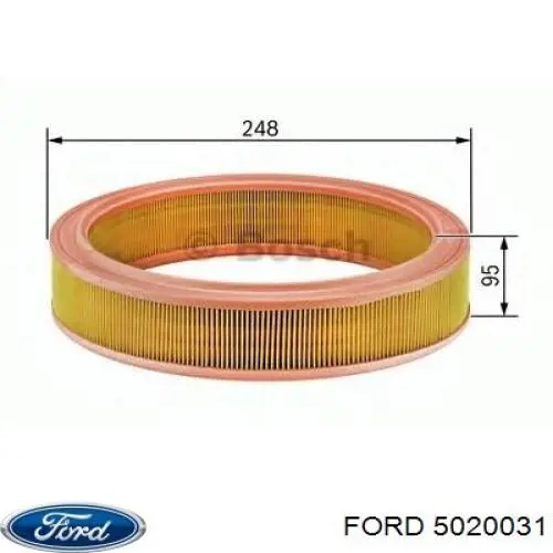 5020031 Ford фільтр повітряний