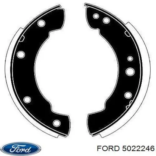 Колодки гальмові задні, барабанні Ford 5022246 ціна, від 32.64 USD