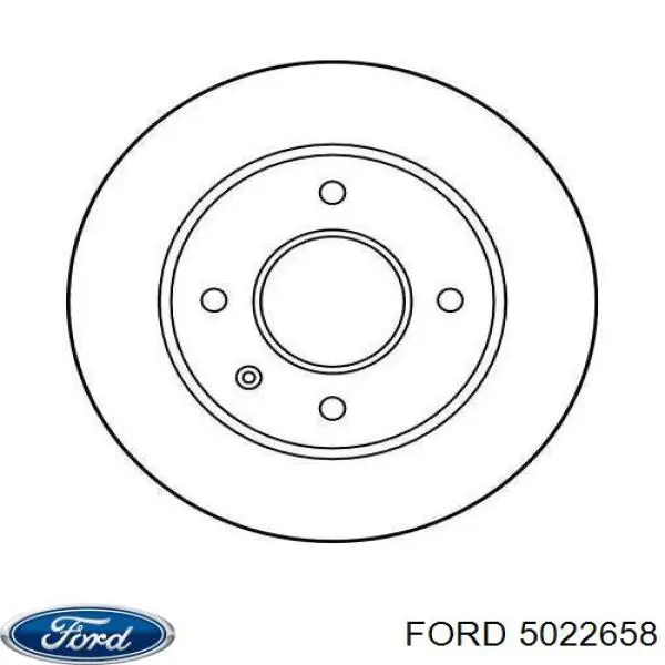 Диск гальмівний передній 5022658 Ford