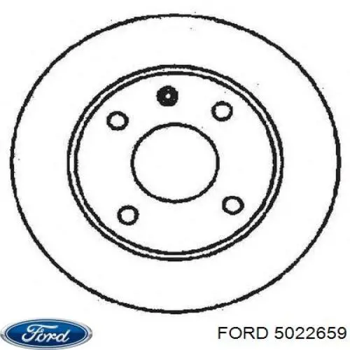 Диск переднього гальма Ford 5022659 ціна, від 28.03 USD