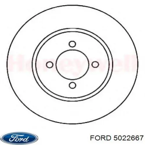 Купити 1637534 Ford Диск заднього гальма