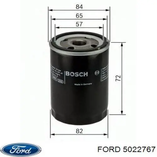 Фільтр масляний 5022767 Ford