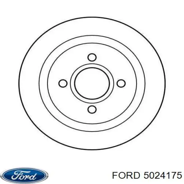 Купити 5024175 Ford Диск заднього гальма