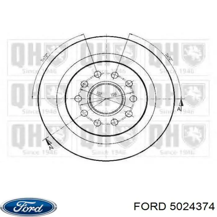Задні дискові гальма Ford 5024374 ціна, від 179.56 USD